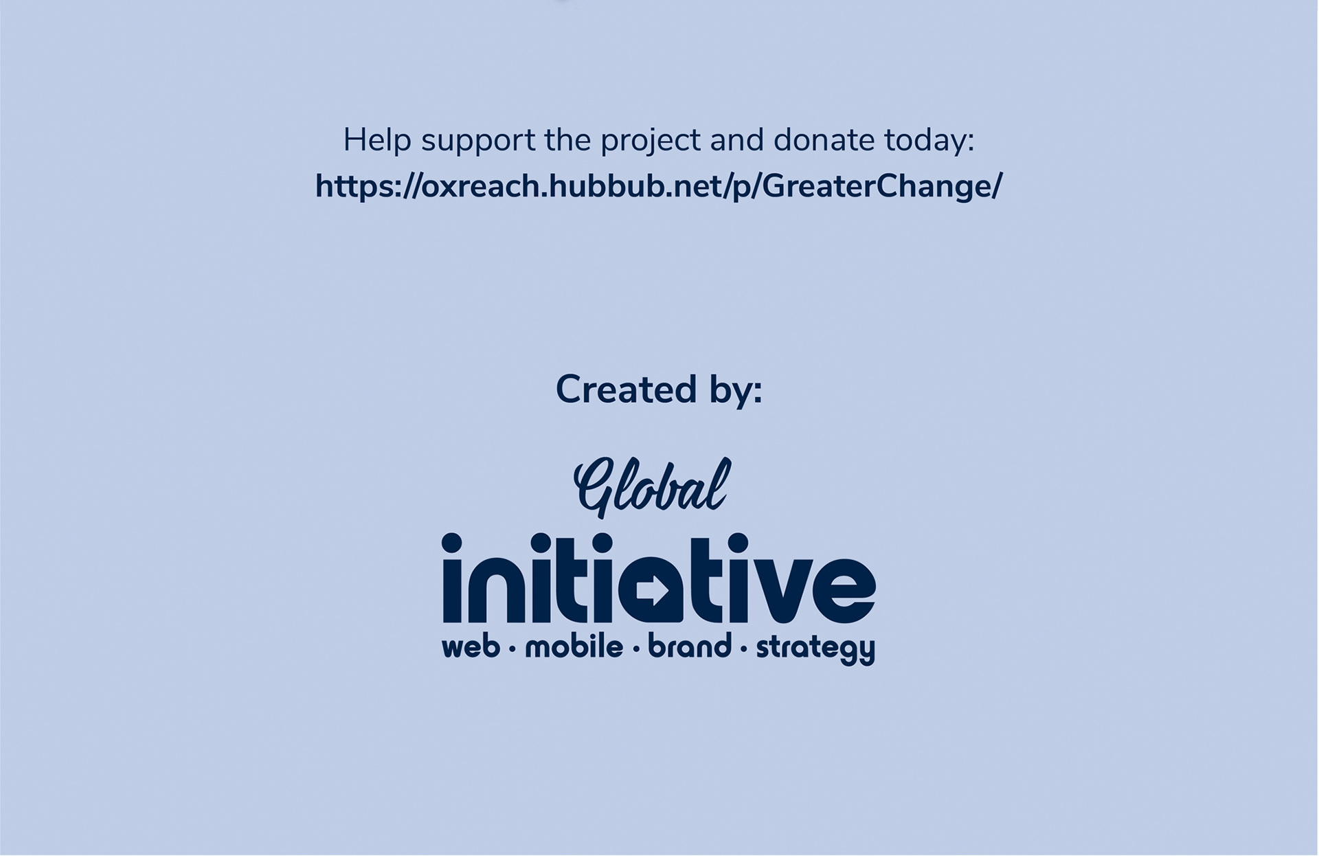 Greater Change project 8