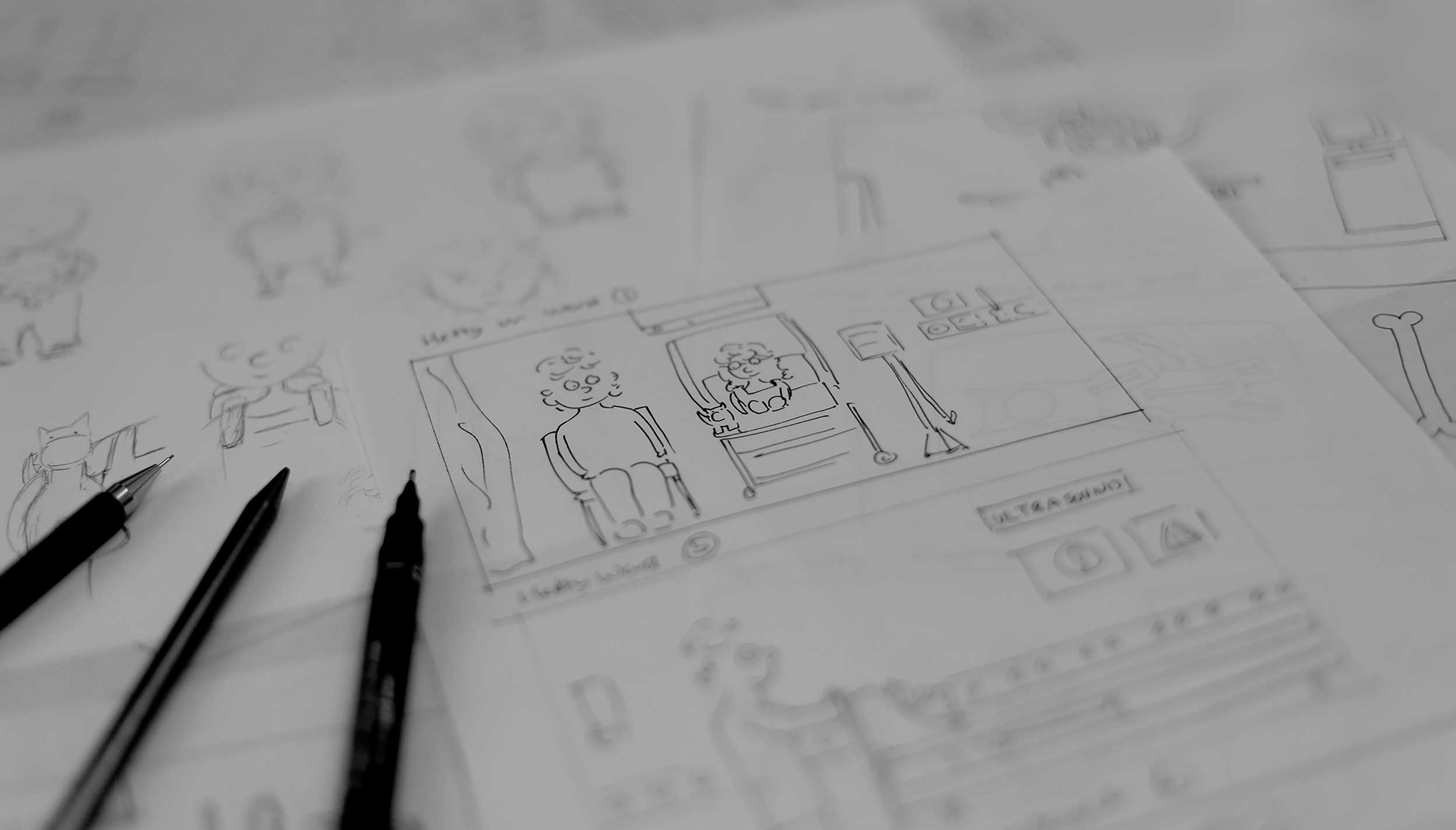 How it all began... concepting the app with pen and paper